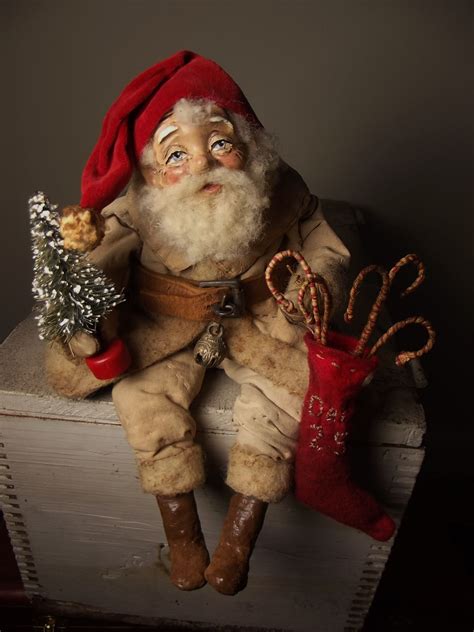 vintage santa doll|old christmas dolls.